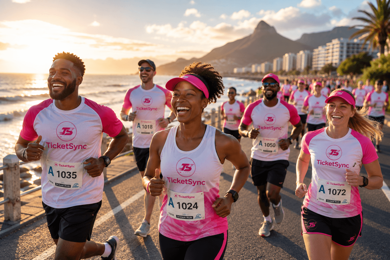 Runners at a TicketSync race